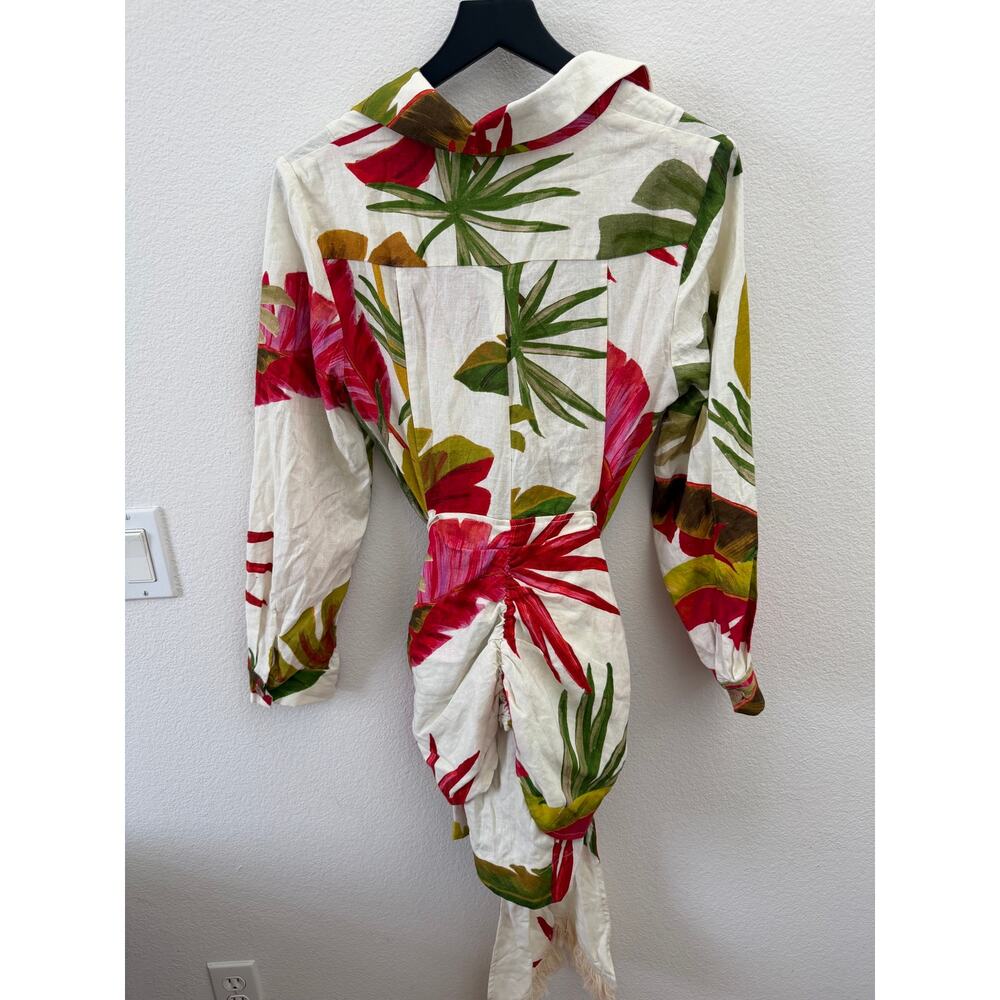 Farm Rio Spring Forest Mini Dress M - Picture 4 of 8